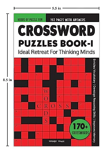 Crossword Puzzles Book 1 For Childrens (Age 8+ Years) | 170+ Engaging Puzzles & Answer | 2000+ English Words | Vocabulary Building | Cognitive & Reasoning Skills | Brain Booster | Paperback Edition