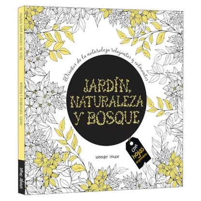 Adult Colouring Books Nature Garden and Forests - Spanish