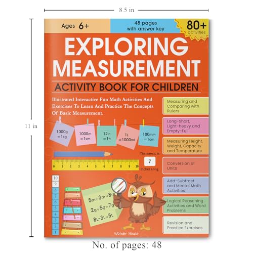 Exploring Measurement: Activity Book for Children | Learn Length, Weight, Time & More | Ages 6–9 | Fun Math Activities to Build Real-Life Skills