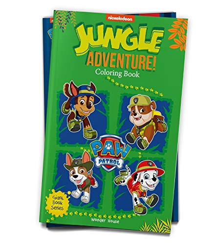 Jungle Adventure! : Paw Patrol Giant Coloring Book For Kids book cover