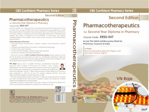CBS Confident Pharmacy Series | Pharmacotherapeutics | for Second Year Diploma in Pharmacy 2/e