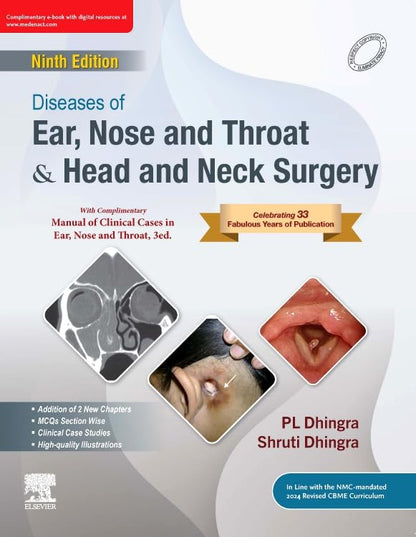 Diseases of Ear, Nose & Throat and Head & Neck Surgery, 9e with Manual of Clinical Cases in Ear, Nose and Throat, 3e (Set)