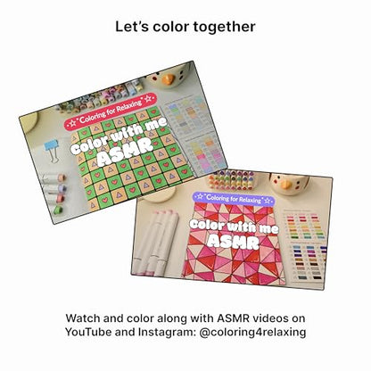 Coloring for Relaxing : Stress-relief premium quality easy coloring book for busy adults | Ages 3 to 70 | Premium 150GSM paper | Thick bond paper