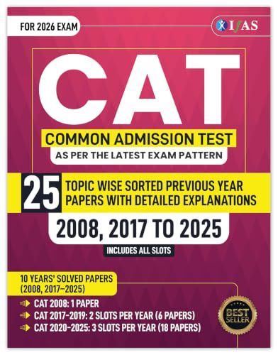 CAT Books 2026 | Chapter-Wise & Topic-Wise CAT 25 Years Solved Papers with Detailed Solutions | Best CAT PYQ Book for Exam Preparation | IFAS Publications