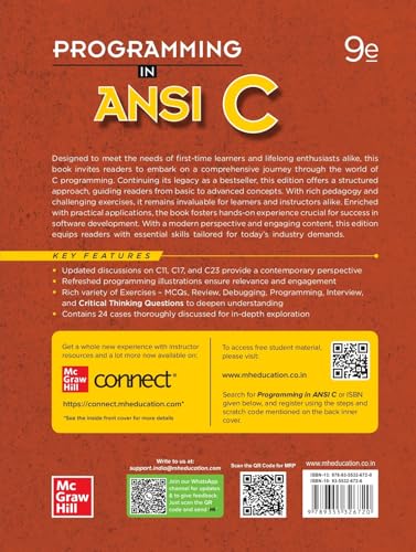 Programming in ANSI C | 9th Edition | Balagurusamy