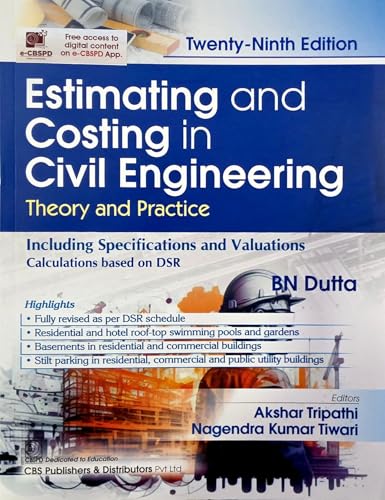 Estimating and Costing in Civil Engineering - Theory & Practice - Includes Scratch Code for Free Access to Digintal Content - 29th/Ed. For 2026-27