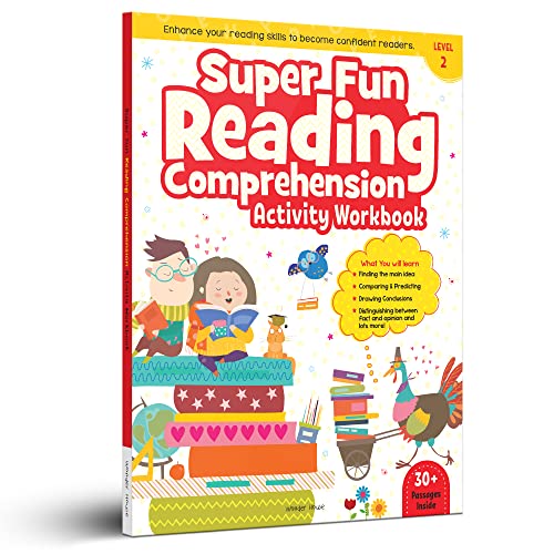 Super Fun Reading Comprehension Workbook: Level 2 | Activity Book for Kids | Ages 7–9 | Strengthen Reading & Thinking Skills with Engaging Passages