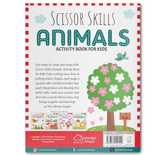 Scissor Skills: Animal (Activity Book for Kids)
