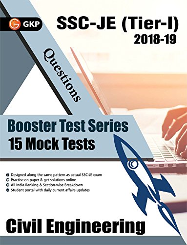 Booster Test Series  SSC JE Paper I  Civil Engineering  15 Mock Tests  (Questions, Answers & Explana book cover