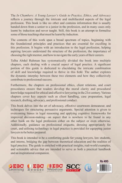 In Chambers: A Young Lawyer's Guide to Practice, Ethics and Advocacy