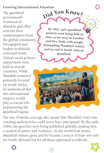 Nelson Mandela Biography for Kids Age 6–12 Years – Inspiring Illustrated Biography Book from Icons of Inspiration Series | Learn About Justice, Peace & Leadership