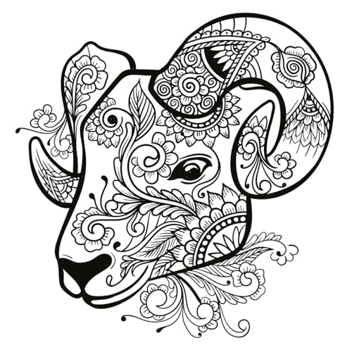 Animals Mandala Art Colouring Book 2026 for Kids (6-12 Years), Adults & Teens | Majestic Animal Art and Craft | tear out sheets | Stress Relief Art Therapy Coloring Books | Drawing & Painting Kit