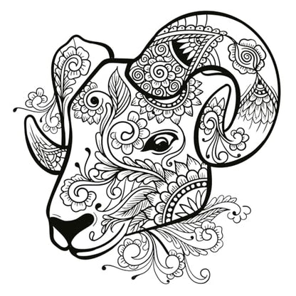 Animals Mandala Art Colouring Book 2026 for Kids (6-12 Years), Adults & Teens | Majestic Animal Art and Craft | tear out sheets | Stress Relief Art Therapy Coloring Books | Drawing & Painting Kit