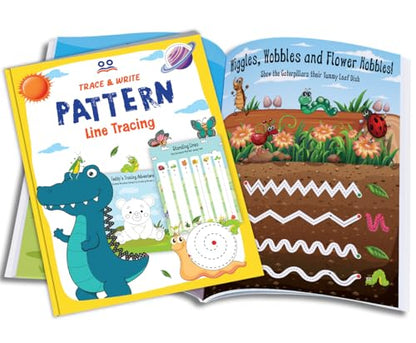 Tracing Books for Kids | Pencil Control Activity Book for Kids [4 Books] | Premium Quality Writing Practice Books - Alphabet ABC (Capital & Small Letters), Numbers, Lines & Pattern | Ages: 2 - 5 Years