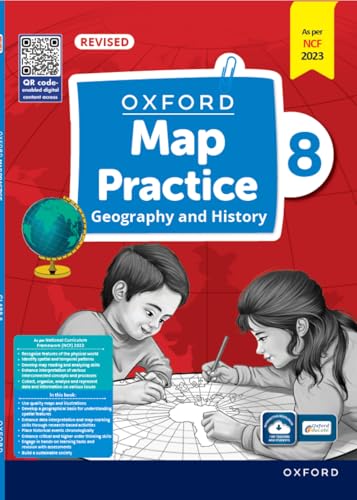 Oxford Map Practice Book 8 | Geography and History | As per NCF 2023