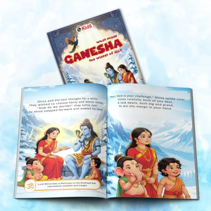 Mythology Story of Gods For Kids (Set of 5 Books) | Ganesha, Hanuman, Krishna, Rama, Bhakta Prahlad & Vishnu | Colourfully Illustrated Easy Spiritual Tales with Moral Values