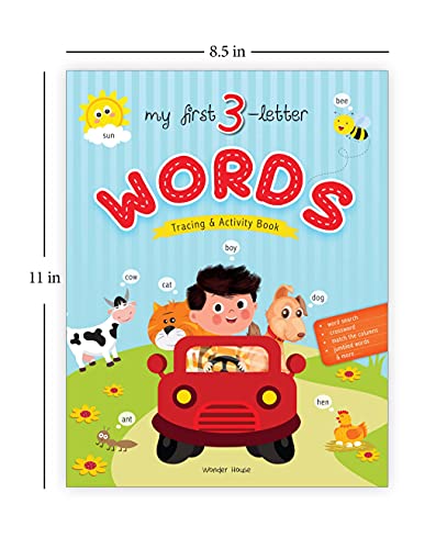 My First 3-Letter Words: Tracing and Activity Book for Kids | Learn to Read, Write & Recognize Words | Ages 3–5 | Early Literacy Made Fun