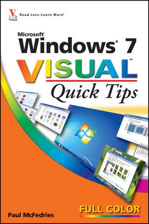 Windows 7 Visual Quick Tips book cover