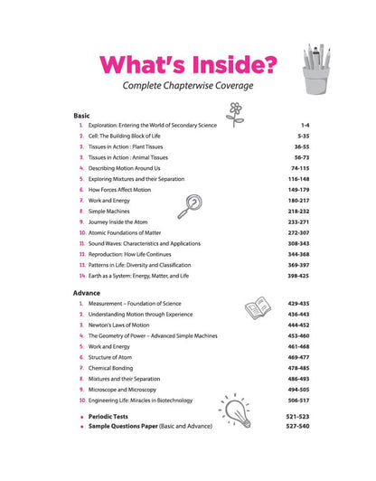 Arihant All in One Science (Exploration) Class 9 for CBSE Exam 2026-27 | NCERT Based Complete Theory, Practice Exercises, CBQs, A-R, Sample Papers & Mind Maps | Revised Edition as per Latest Syllabus
