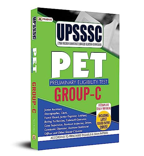 UPSSSC Uttar Pradesh Subordinate Services Selection Commission 2023 Pet (Preliminary Eligibility Test) Group-C by Team Prabhat