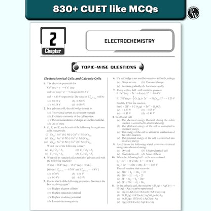 PW CUET UG Entrance Exam Books 2026 – Chemistry | Chapterwise & Topicwise MCQs Question Bank | Theory + Exercises | CUET UG PYQ (2025–2022) | Mock Tests | Latest NTA Pattern