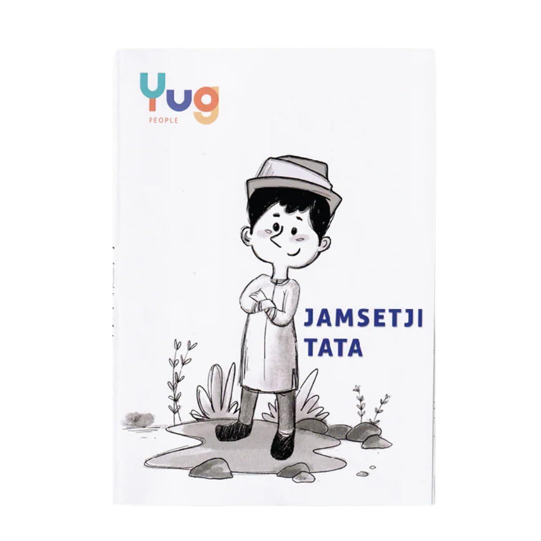 Yug Media: Jamsetji Tata Biography Story Book for Kids | Illustrated Inspirational Book with Colourful Pictures | Fun Learning Activity Book | Story books for 3+ year old | Includes 5 Interactive Activities | Story of Vision, Leadership & Innovation