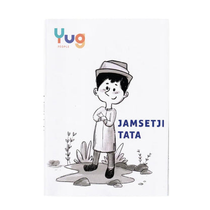 Yug Media: Jamsetji Tata Biography Story Book for Kids | Illustrated Inspirational Book with Colourful Pictures | Fun Learning Activity Book | Story books for 3+ year old | Includes 5 Interactive Activities | Story of Vision, Leadership & Innovation