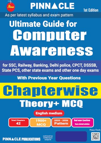 Ultimate Guide for Computer Awareness 2026-27 | English Medium | Chapterwise Theory, 1900+ MCQs & PYQs | For SSC, Railway, Banking, Delhi Police, CPCT, DSSSB, State PCS & Other One-Day Exams