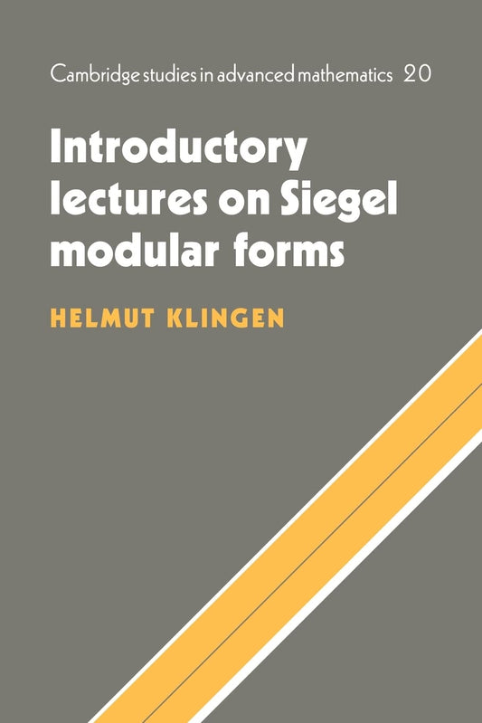 INTRODUCTORY LECTURES ON SIEGEL MODULAR FORMS book cover
