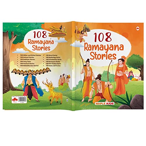 108 Ramayana Stories (Illustrated) - Story Book for Kids - English Short Stories - Epic of India - Bedtime Children Stories - 3 to 10 Years Old Children - Read Aloud to Infants, Toddlers