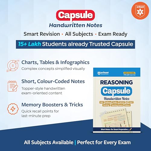 Arihant Computer Capsule Handwritten Notes Exam 2026-27 | For SSC, Railway, Banking, Police, AFCAT, DSSSB, IB, CSAT & Govt Exams | Quick Revision Short Notes with Tricks & Formulas | English Medium