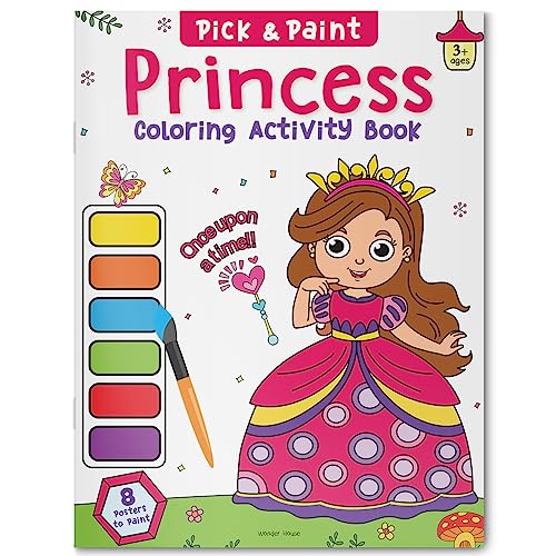 Pick and Paint Coloring Activity Book For Kids: Princess book cover
