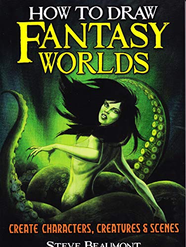 HOW TO DRAW FANTASY WORLDS book cover
