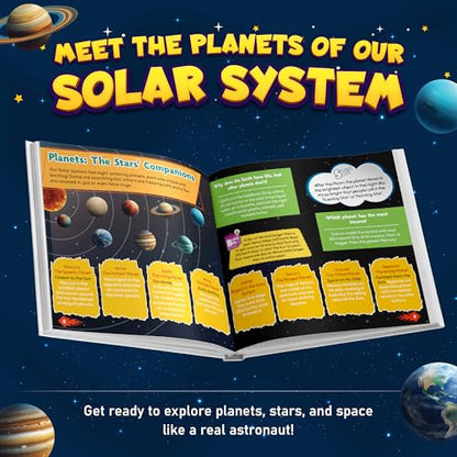 First Earth and Beyond Encyclopedia Books for Kids, Explore Space to Mountains, Activity Book for 5-10 Years Old, Fun Learning Book