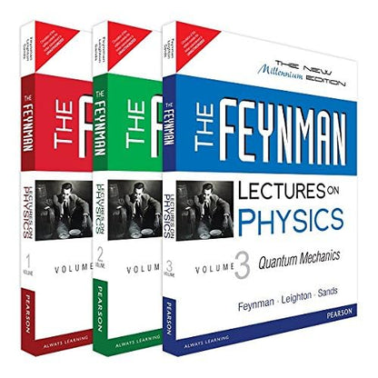 The Feynman Lectures on Physics Complete Set (Vol 1, 2 & 3) | Classical Mechanics, Electromagnetism, Quantum Mechanics | Feynman | Pearson