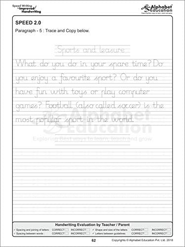 Speed Writing In Improved Handwriting - MR Script Writing - Book A (For Kids Age 6-9 Years) - Handwriting practice book in Marion Richardson writing script