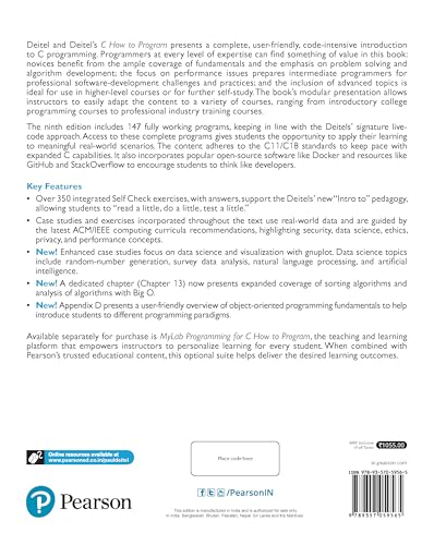 C How to Program: With Case Studies Introducing Applications Programming and Systems Programming 9th Edition: With Case Studies in Applications and Systems Programming