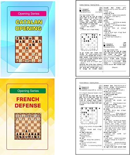 Chess Opening Series - French Defene, Sicilian Dragon, London System, Caro-Kann, King Indian, Nimzo-indian, Ruy-Lopez, Najdorf, Catalan, Sveshnikov - A set of 10 Books