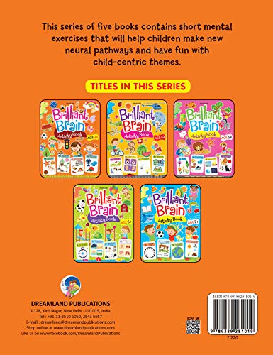 Brilliant Brain Activity Book for Kids Ages 3–4 | Fun Educational Workbook with Puzzles, Tracing, Alphabet, Numbers, Shapes & More | Early Learning for Preschool & Kindergarten