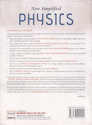 New Simplified Physics A Reference Book For Class 12 (Set of 2 Vol.) with Laboratory Manual - CBSE - S.L. Arora - Examination - 2026-27