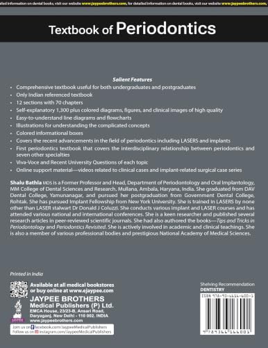 Textbook of Periodontics, 3/E for BDS Final Year and MDS Students | 1300+ Colored Images with GTR, Implant Surgery, Viva-Voce and University Questions: 1