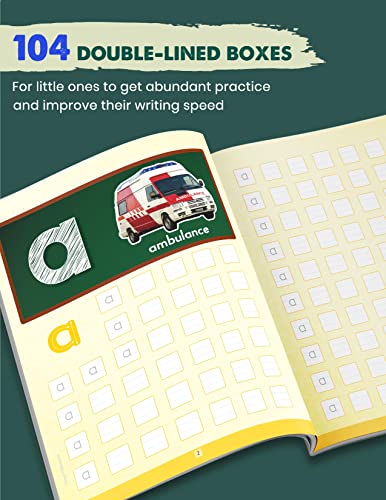 Blossom English Alphabet Writing Book for Kids | ABCD Small Letter Practice and Activities for Nursery Children | 104 Practise Boxes for each Letter [Paperback] Content Team at Target Publications