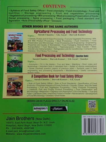Short Notes on Food Safety Officer Examination, 10th Edition