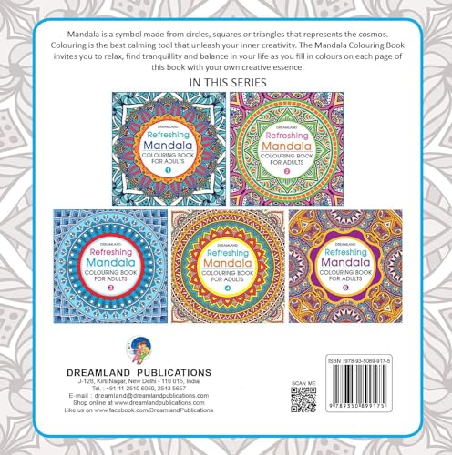 Refreshing Mandala Colouring Book for Adults Book 3 | Intricate Mandala Designs for Mindfulness, Relaxation & Creativity | High Quality Paper for Pens, Pencils & Markers