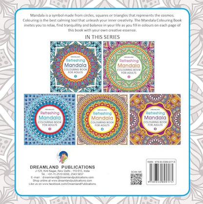 Refreshing Mandala Colouring Book for Adults Book 3 | Intricate Mandala Designs for Mindfulness, Relaxation & Creativity | High Quality Paper for Pens, Pencils & Markers