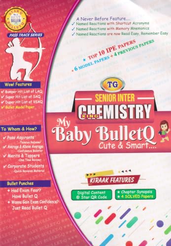 TG My Baby Bullet Q Intermediate 2nd Year MPC 2026-27 | Mathematics 2A & 2B, Physics & Chemistry | IPE Quick Revision & Exam Prep | Set of 4 Books (English Medium)
