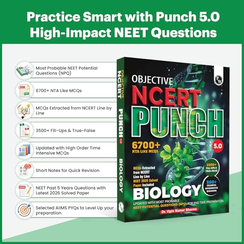 PW Objective NCERT Punch 5.0 Biology For NEET 2027 By Dr. Vipin Kumar Sharma l Updated with Most Probable NEET Potential Questions (NPQ) For End Time Preparation