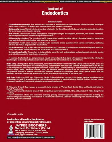 Textbook of Endodontics, 5/E for BDS, MDS Students and Practicing Dentists | Root Canal Guide with Rotary Instruments, Bioceramics, Vital Pulp Therapy | Chapter-wise University Exam Questions: 1