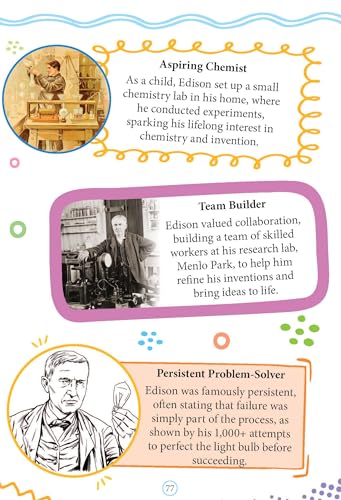 Thomas Edison Biography for Kids Age 6–12 Years – Inspiring Illustrated Biography Book from Icons of Inspiration Series | Discover Invention, Curiosity & Innovation