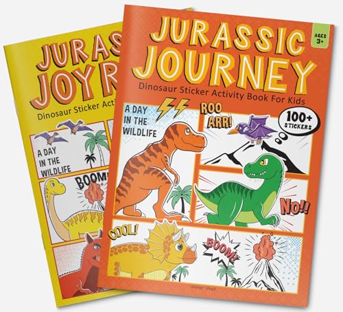 Jurassic Journey - Dinosaur Sticker Activity Book For Kids